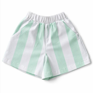 Minty Breeze Stripe Shorts